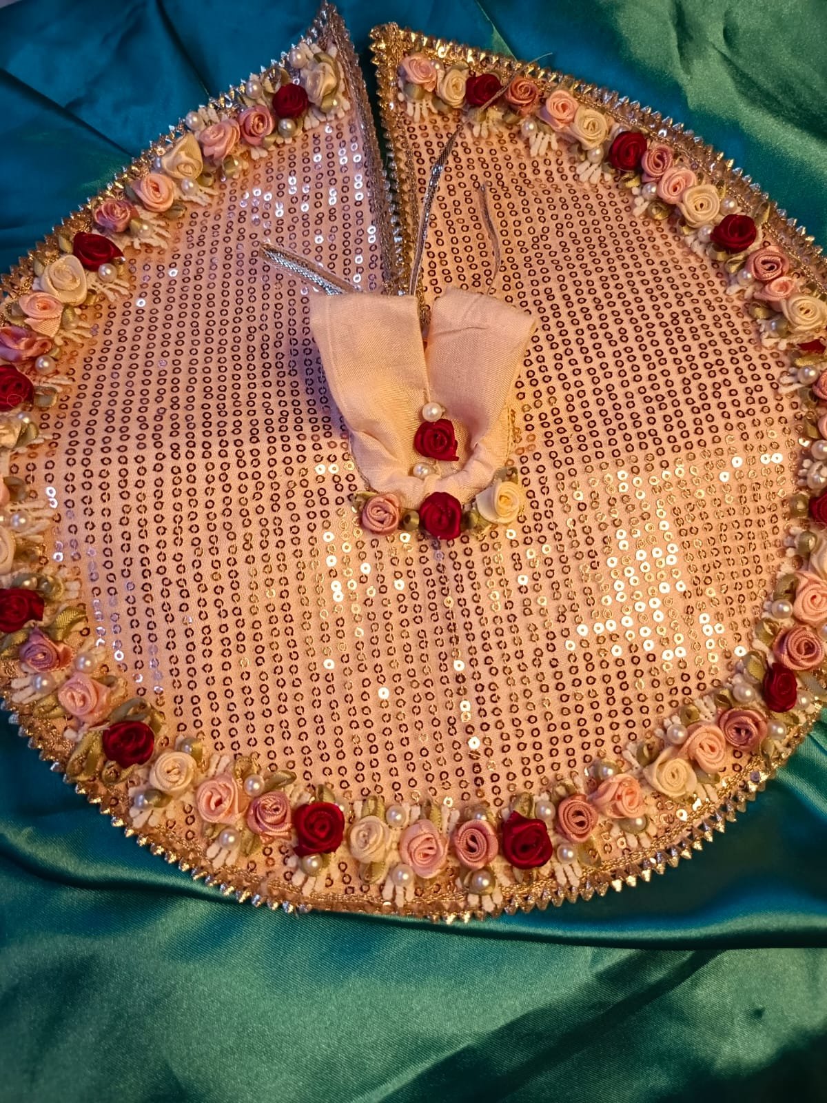 Rose Pearl Sequin Poshak🌹