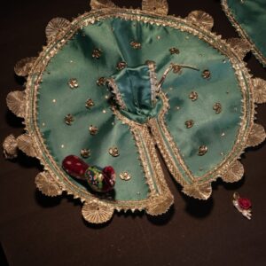 Vrindavan Blue Silver-Zari Laddu Gopal and Shree ji Poshak